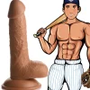 Jock Ultra Realistic Sex Toys | Realistic Dildos>Baseball Brian 7" Dildo w/ Balls