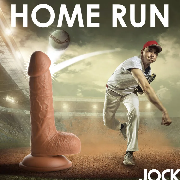 Jock Ultra Realistic Sex Toys | Realistic Dildos>Baseball Brian 7" Dildo w/ Balls
