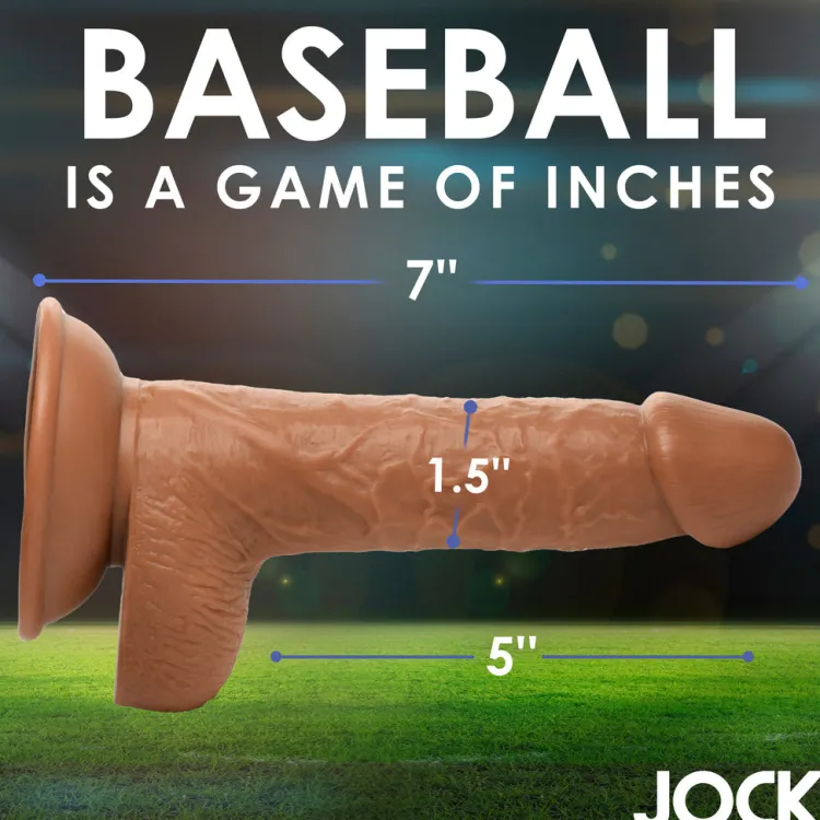 Jock Ultra Realistic Sex Toys | Realistic Dildos>Baseball Brian 7" Dildo w/ Balls