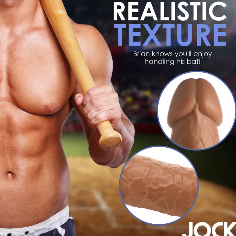 Jock Ultra Realistic Sex Toys | Realistic Dildos>Baseball Brian 7" Dildo w/ Balls