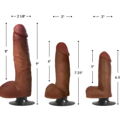 Jock Ultra Realistic Sex Toys | Vibrating Dildos>Medium Vibrating Dildo with Balls