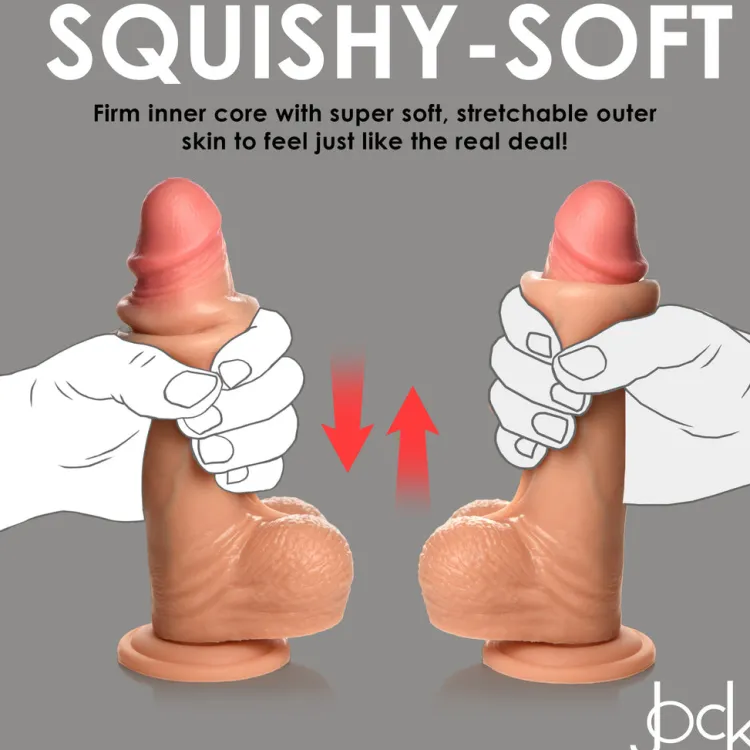 Jock Realistic Dildos>8" Realistic Skin Dildo w/ Balls