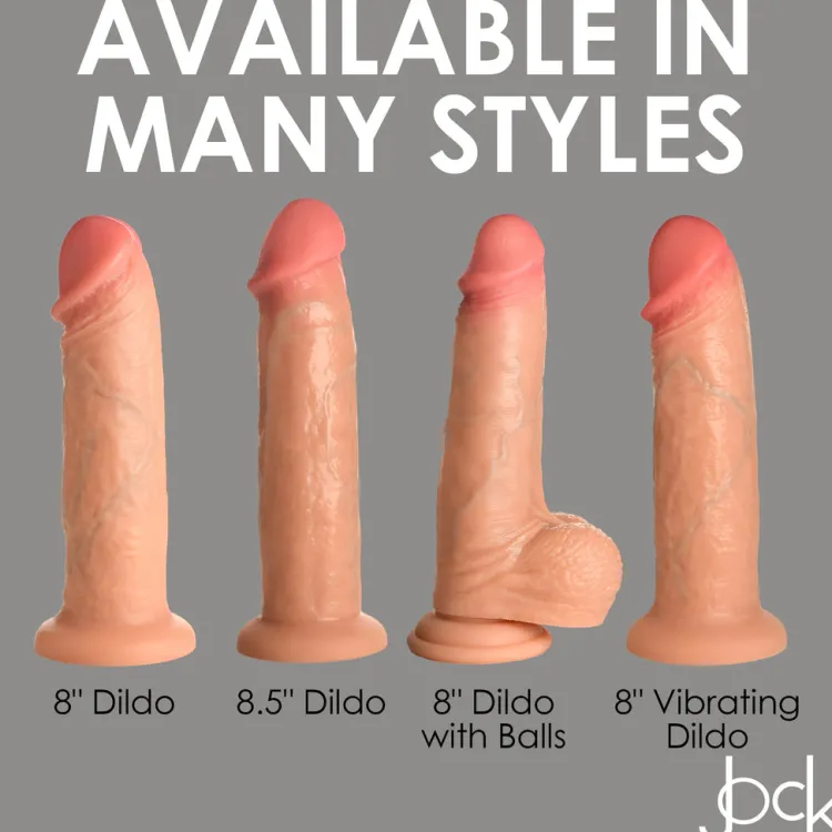 Jock Realistic Dildos>8" Realistic Skin Dildo w/ Balls