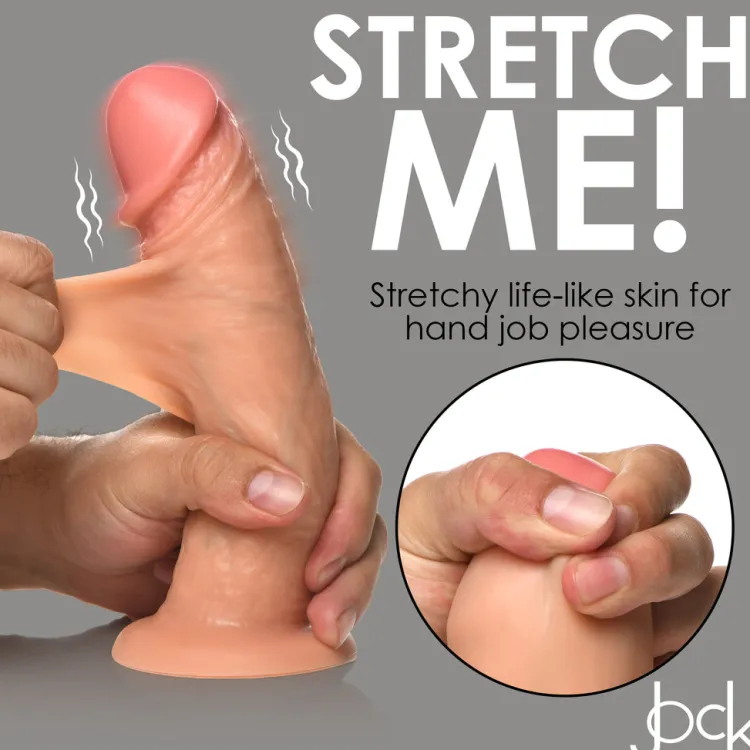Jock Ultra Realistic Sex Toys | Vibrating Dildos>8" Vibrating Realistic Skin Dildo