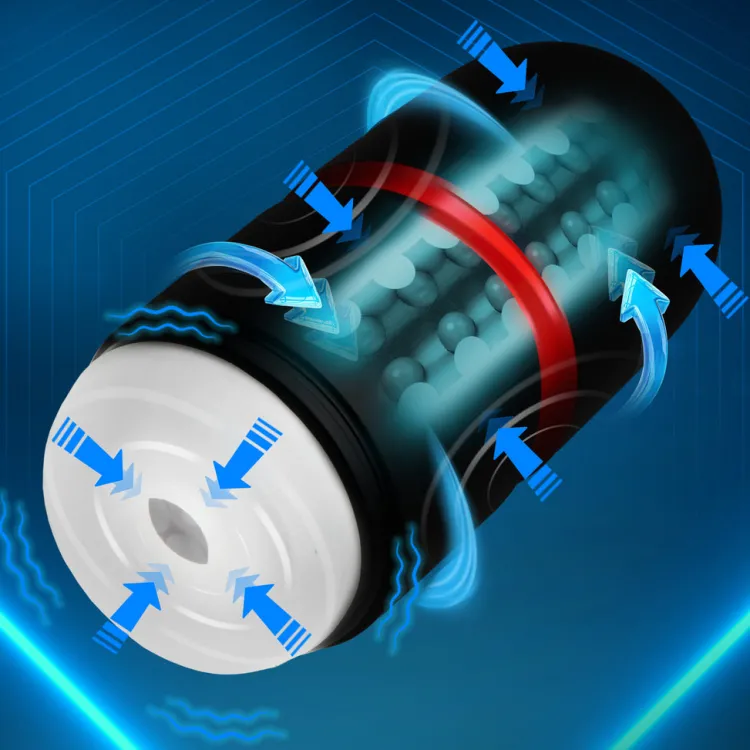Jock Automatic & Hands-Free Masturbators | Vibrating Strokers>Tightening & Vibrating Masturbator