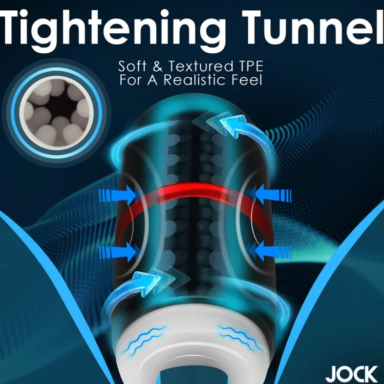 Jock Automatic & Hands-Free Masturbators | Vibrating Strokers>Tightening & Vibrating Masturbator