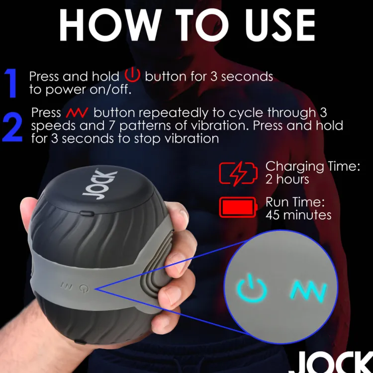 Jock Automatic & Hands-Free Masturbators | Unique Vibrators>10X Vibrating & Squeezing Masturbator