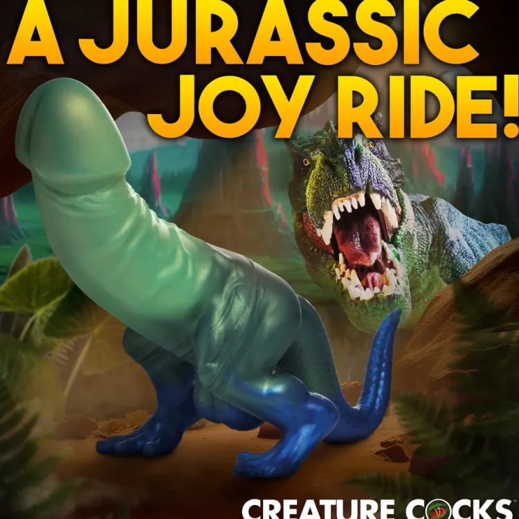 Creature Cocks Silicone Dildos>Jurassic Cock Dinosaur Silicone Dildo