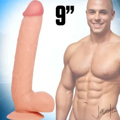 Raging Cockstars Ultra Realistic Sex Toys | Harness Compatible Dildos>Just Bang Jack 8.5 Inch Realistic Dildo