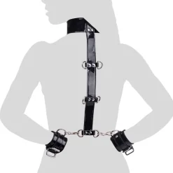 Frisky Wrist & Ankle Cuffs>Keep Em Bound Neck to Wrist Restraints