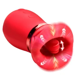 Lickgasm Luxury Toys | Silicone Vibrators>Kiss Me More Kissing, Sucking and Vibrating Clitoral Stimulator