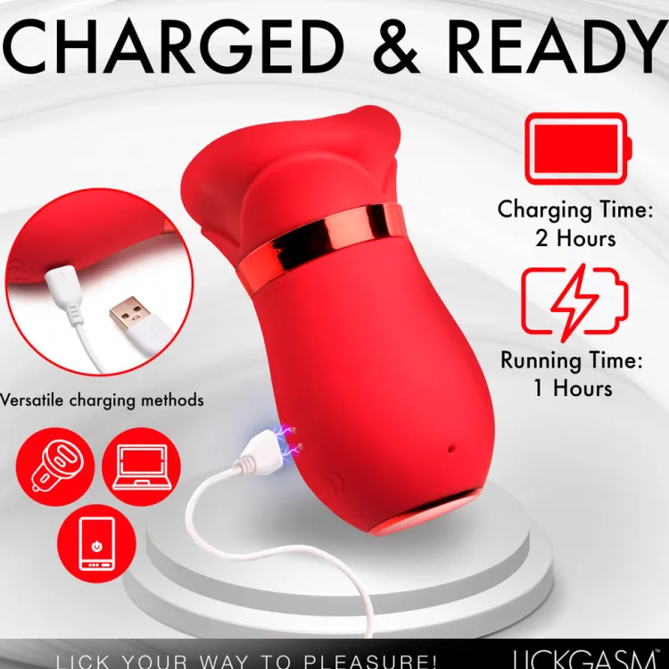 Lickgasm Luxury Toys | Silicone Vibrators>Kiss Me More Kissing, Sucking and Vibrating Clitoral Stimulator