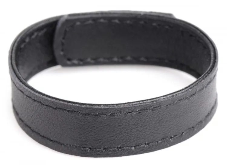 Strict Leather Penis Rings>Leather and Velcro Cock Ring