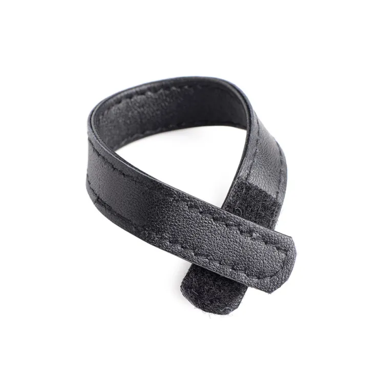 Strict Leather Penis Rings>Leather and Velcro Cock Ring