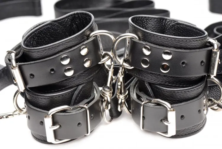 Strict Leather Sex Toy Kits & Collections | Sex Furniture, Swings, & More>Leather Bed Restraint Kit