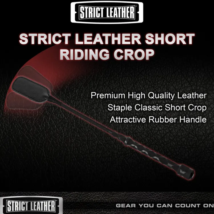 Strict Leather Impact: Whips, Crops & Spankers>Leather Short Riding Crop
