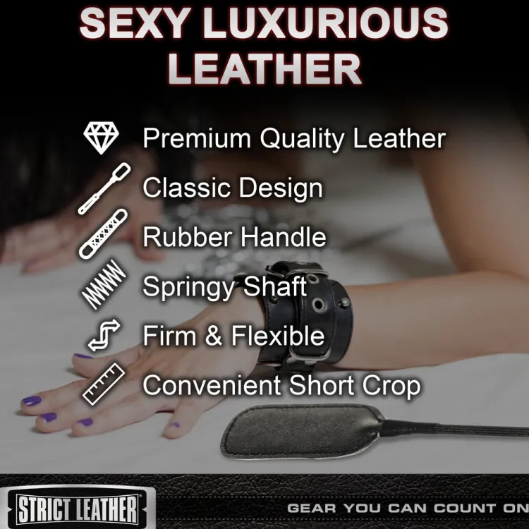 Strict Leather Impact: Whips, Crops & Spankers>Leather Short Riding Crop