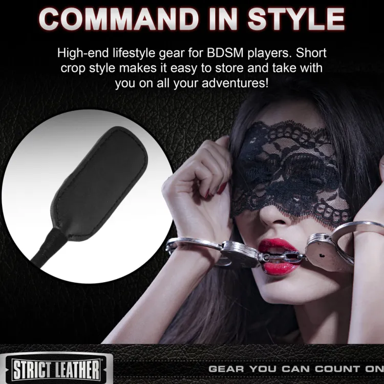 Strict Leather Impact: Whips, Crops & Spankers>Leather Short Riding Crop