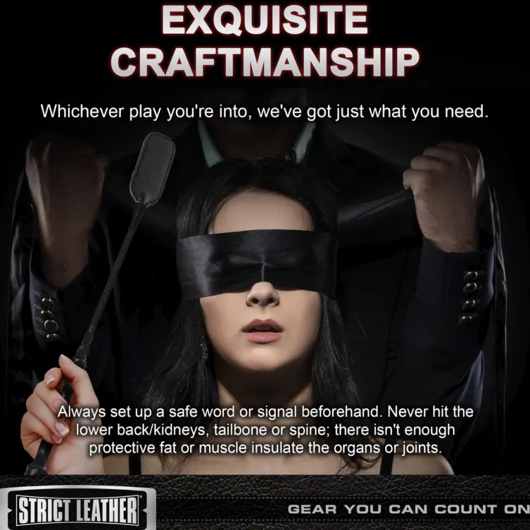 Strict Leather Impact: Whips, Crops & Spankers>Leather Short Riding Crop