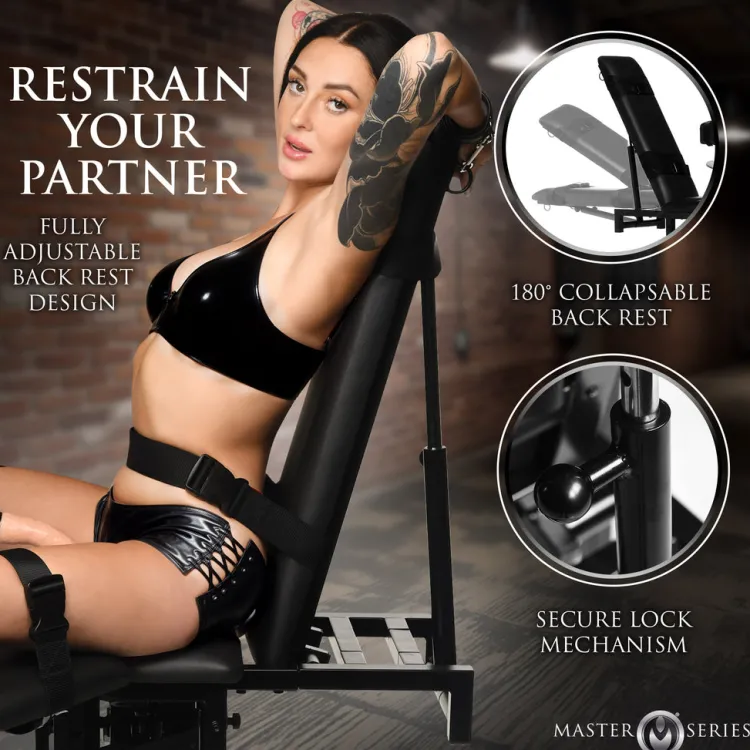 Master Series Sex Furniture, Swings, & More | Sex Furniture>Leg Spreader Obedience Chair w/ Sex Machine