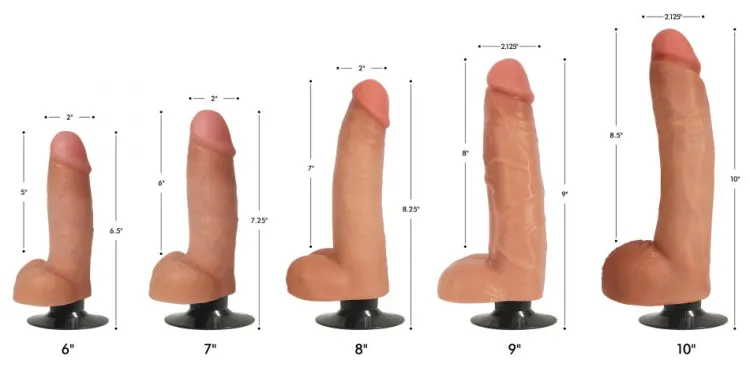 Bareskin Ultra Realistic Sex Toys | Vibrating Dildos>Light Vibrating Dildo with Balls