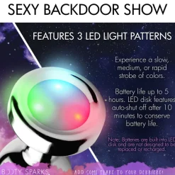 Booty Sparks Jewel Butt Plugs | Anal Starter Toys>Light Up Anal Plug