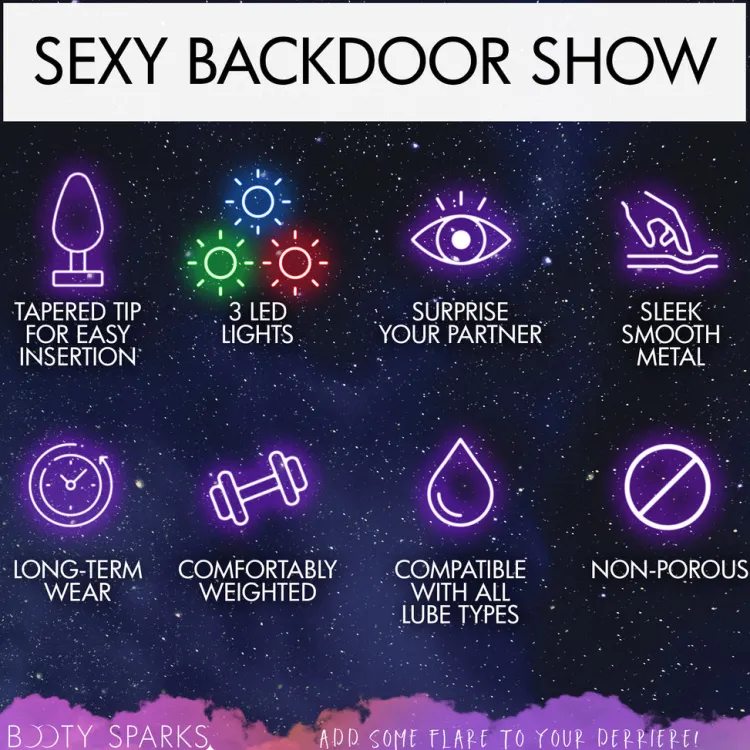 Booty Sparks Jewel Butt Plugs | Anal Starter Toys>Light Up Anal Plug