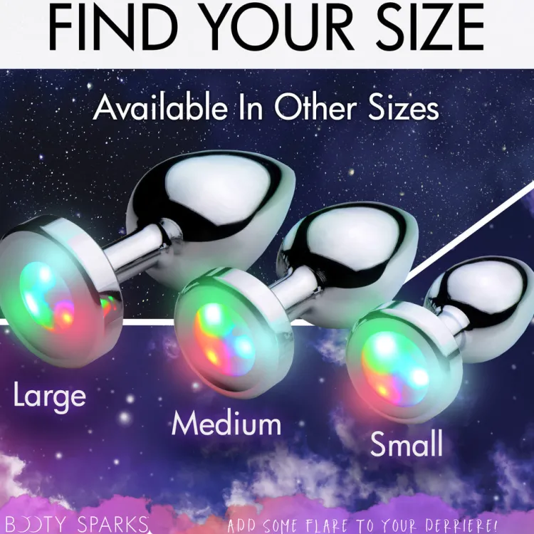 Booty Sparks Jewel Butt Plugs | Anal Starter Toys>Light Up Anal Plug