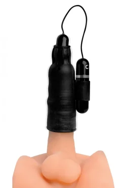 Trinity Vibes Automatic & Hands-Free Masturbators | Silicone Vibrators>Lightning Stroke Silicone Stroker With Vibrating Bullet