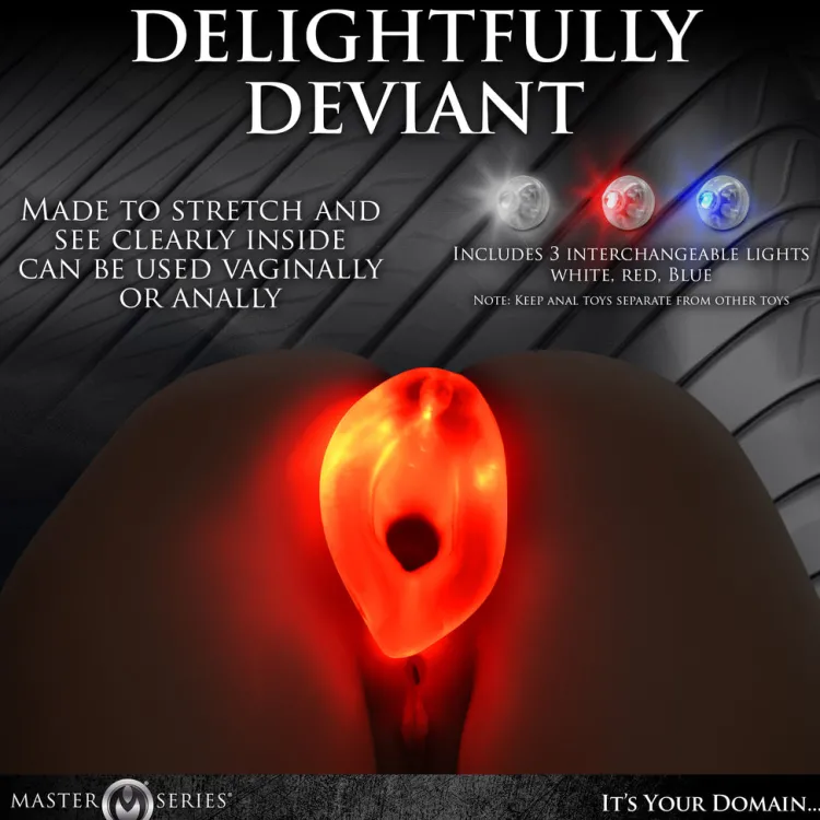 Master Series Unique Anal Toys | Butt Plugs>Light-Tunnel Light-Up Anal Dilator