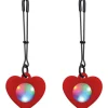 Charmed Nipple Clamps & Stimulators>Light-Up Charm Decorated Nipple Clamps