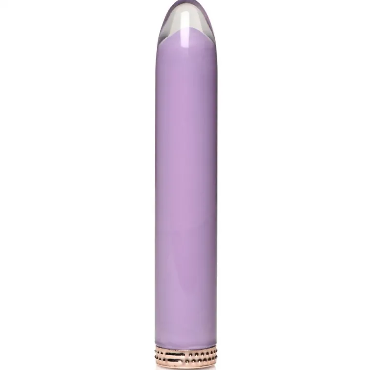 Prisms Erotic Glass Travel Essentials | Silicone Vibrators>Lilac Vibra-Glass 10X Mini Vibe