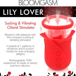 Bloomgasm Silicone Vibrators | Waterproof Vibrators>Lily Lover Sucking & Vibrating Clitoral Stimulator