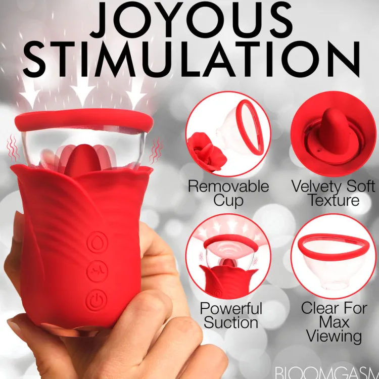 Bloomgasm Silicone Vibrators | Waterproof Vibrators>Lily Lover Sucking & Vibrating Clitoral Stimulator