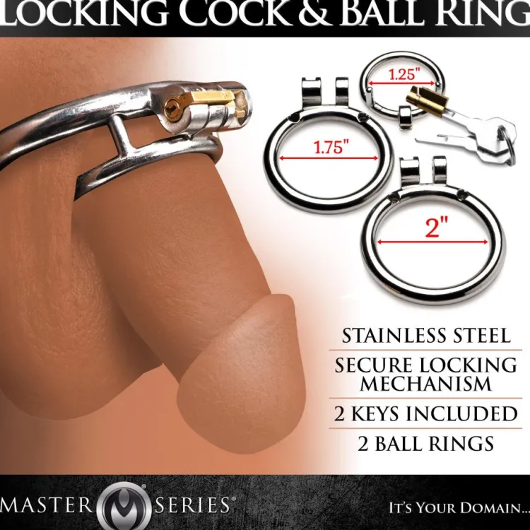 Master Series Cock & Ball Devices | Penis Rings>Locking C and B Ring