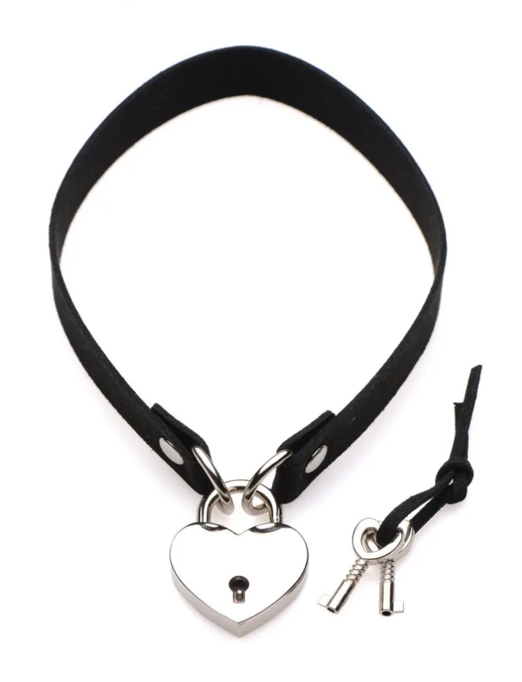 Master Series Ball Gags & Mouth Restraints | Masks & Dress-Up Accessories>Lock-It Heart Choker