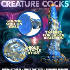 Creature Cocks Silicone Dildos | Non-Representational Dildos>Lord Kraken Tentacled Silicone Dildo