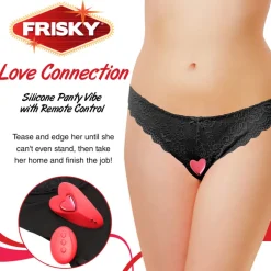 Frisky Wearable & Panty Vibrators | Bullet & Egg Vibrators>Love Connection Silicone Panty Vibe with Remote Control