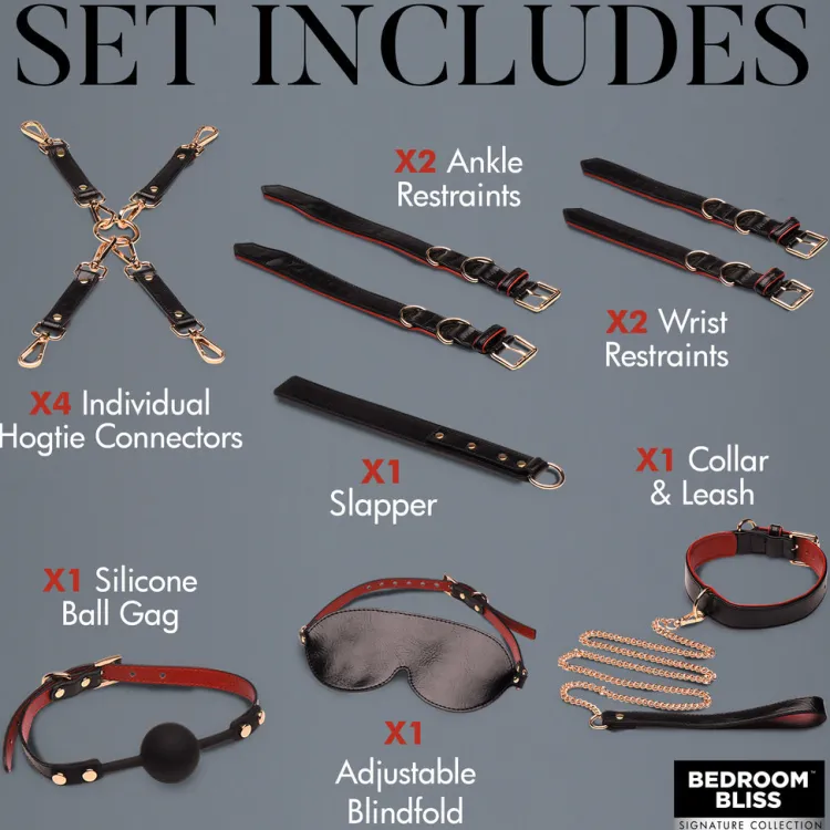 Bedroom Bliss Luxury Toys | Ball Gags & Mouth Restraints>Lover's Deluxe Bondage Set