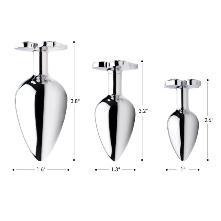 Booty Sparks Jewel Butt Plugs | Anal Starter Toys>Lucky Clover Gem Anal Plug