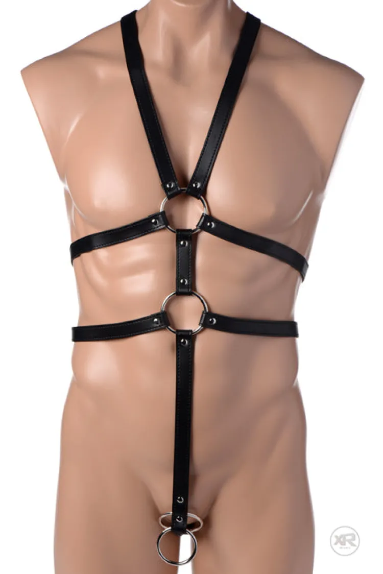 STRICT Penis Rings>Male Body Harness