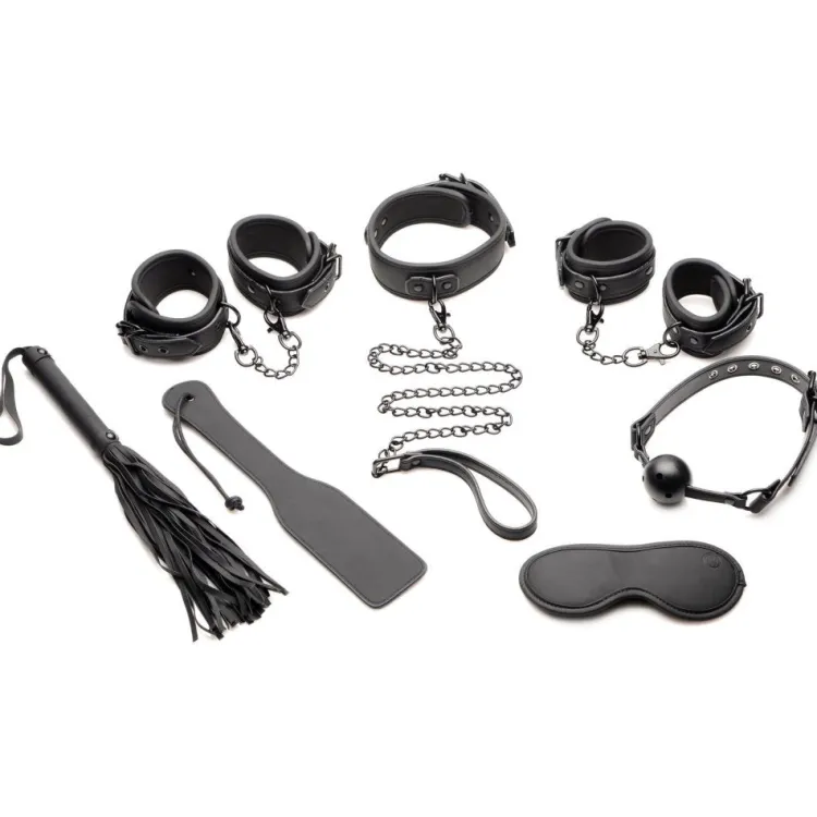 Master Series Ball Gags & Mouth Restraints | Masks & Dress-Up Accessories>Master of Kink 10pc Deluxe Bondage Set