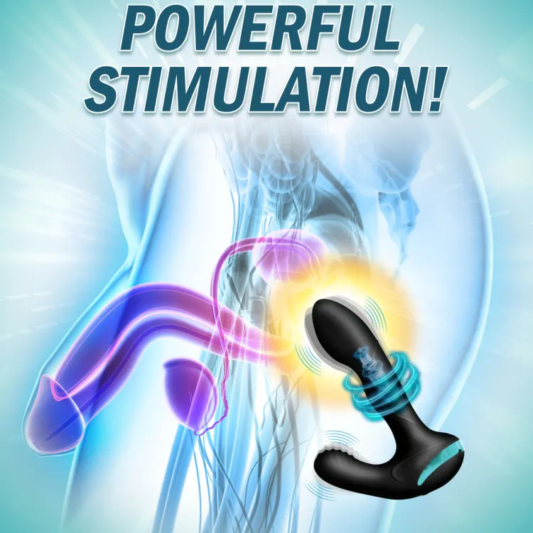 Prostatic Play Travel Essentials | Prostate Massagers>Maverick Gyrating Vibrating Silicone Prostate Stimulator