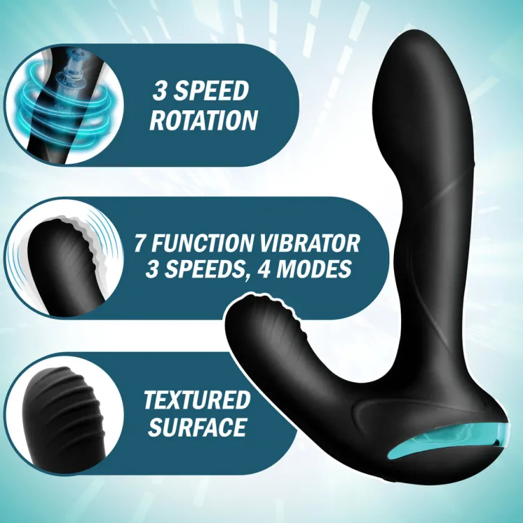Prostatic Play Travel Essentials | Prostate Massagers>Maverick Gyrating Vibrating Silicone Prostate Stimulator
