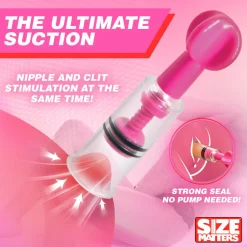 Size Matters Nipple Clamps & Stimulators>MAXtwist Clit & Nipple Triple Sucker Set