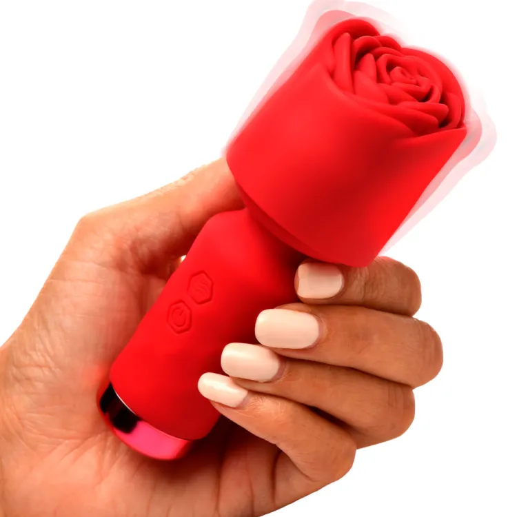 Bloomgasm Travel Essentials | Silicone Vibrators>Mini Pleasure Rose-Petite Silicone Rose Wand