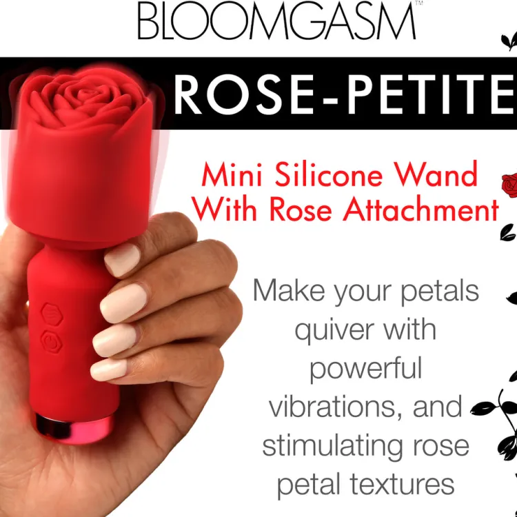 Bloomgasm Travel Essentials | Silicone Vibrators>Mini Pleasure Rose-Petite Silicone Rose Wand