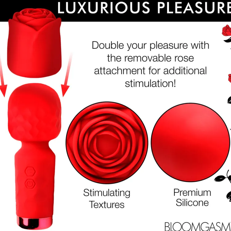 Bloomgasm Travel Essentials | Silicone Vibrators>Mini Pleasure Rose-Petite Silicone Rose Wand