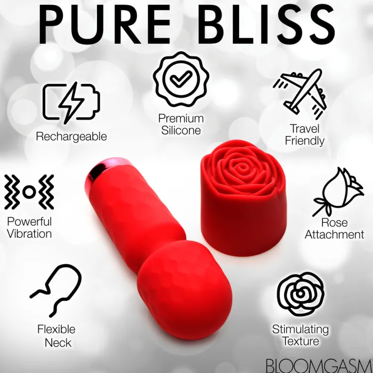 Bloomgasm Travel Essentials | Silicone Vibrators>Mini Pleasure Rose-Petite Silicone Rose Wand