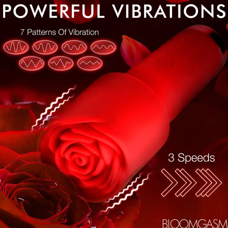 Bloomgasm Travel Essentials | Silicone Vibrators>Mini Pleasure Rose-Petite Silicone Rose Wand